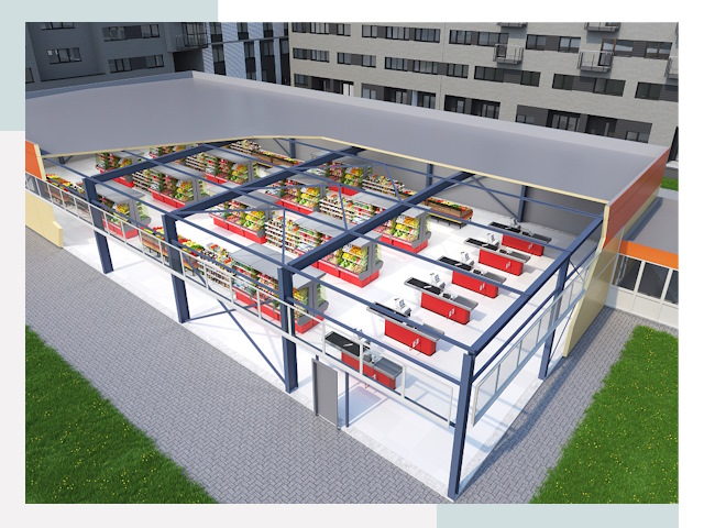 Строительство магазинов в Тамбов от 609 руб. за м²