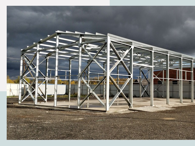 Двускатные ангары в Тамбов от 609 руб. за квадрат