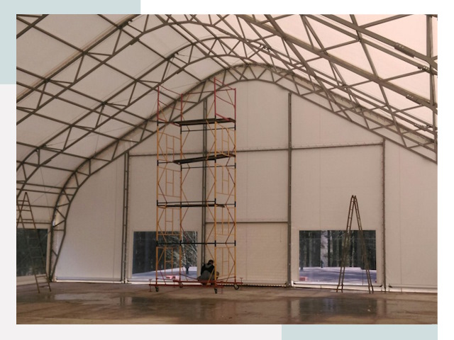 Шатровые ангары в Тамбове