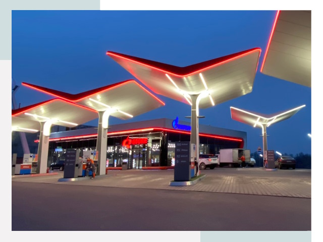 Навесы для АЗС в Тамбове